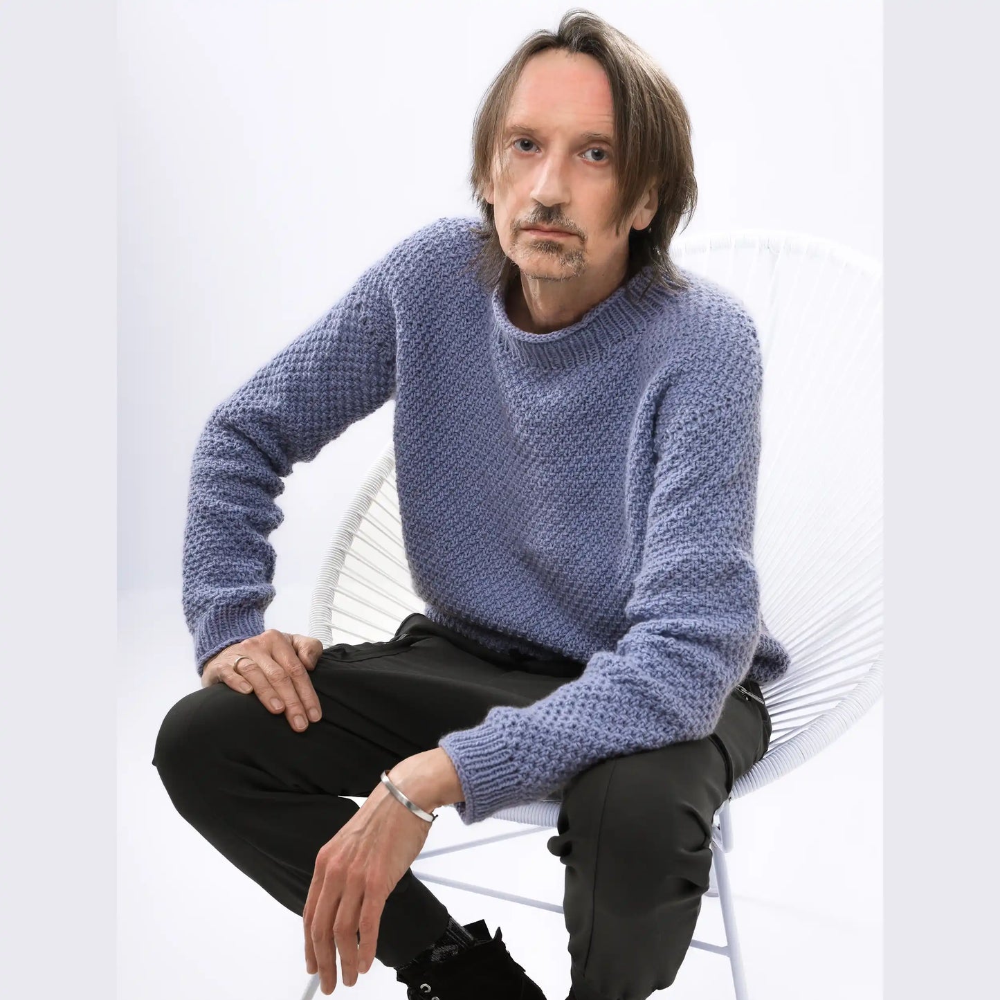 Striped sweater *Mare* & cashmere sweater *Raúl*