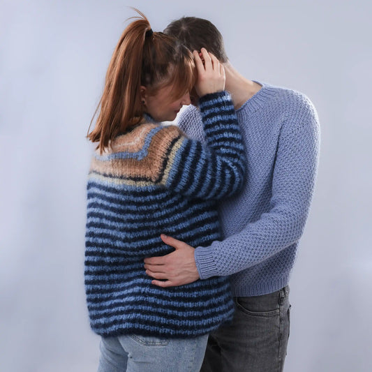 Ringelpulli *Mare* & Cashmere sweater *Raúl*